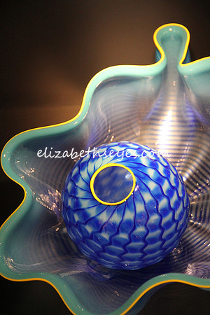 In the shop at the Chihuly museum