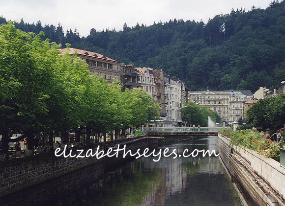 U Galerie Bridge, over the Tepla Rive, Karlovy Vary, Czech Republic