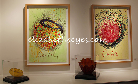In the shop at the Chihuly museum