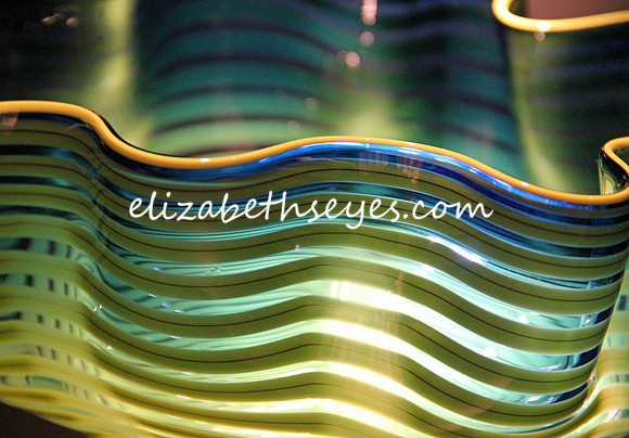 In the shop at the Chihuly museum