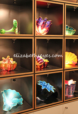 In the shop at the Chihuly museum