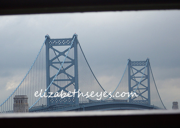 The Ben Franklin Bridge over the Delaware