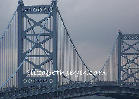 The Ben Franklin Bridge over the Delaware River