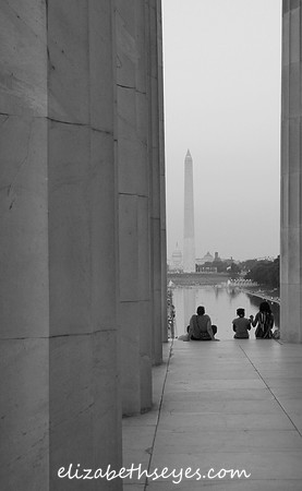 Washington Monument from Lincoln Memorial, DC