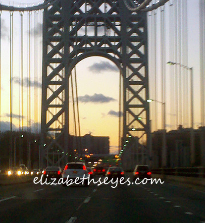 Sunset from the George Washington Bridge, New York
